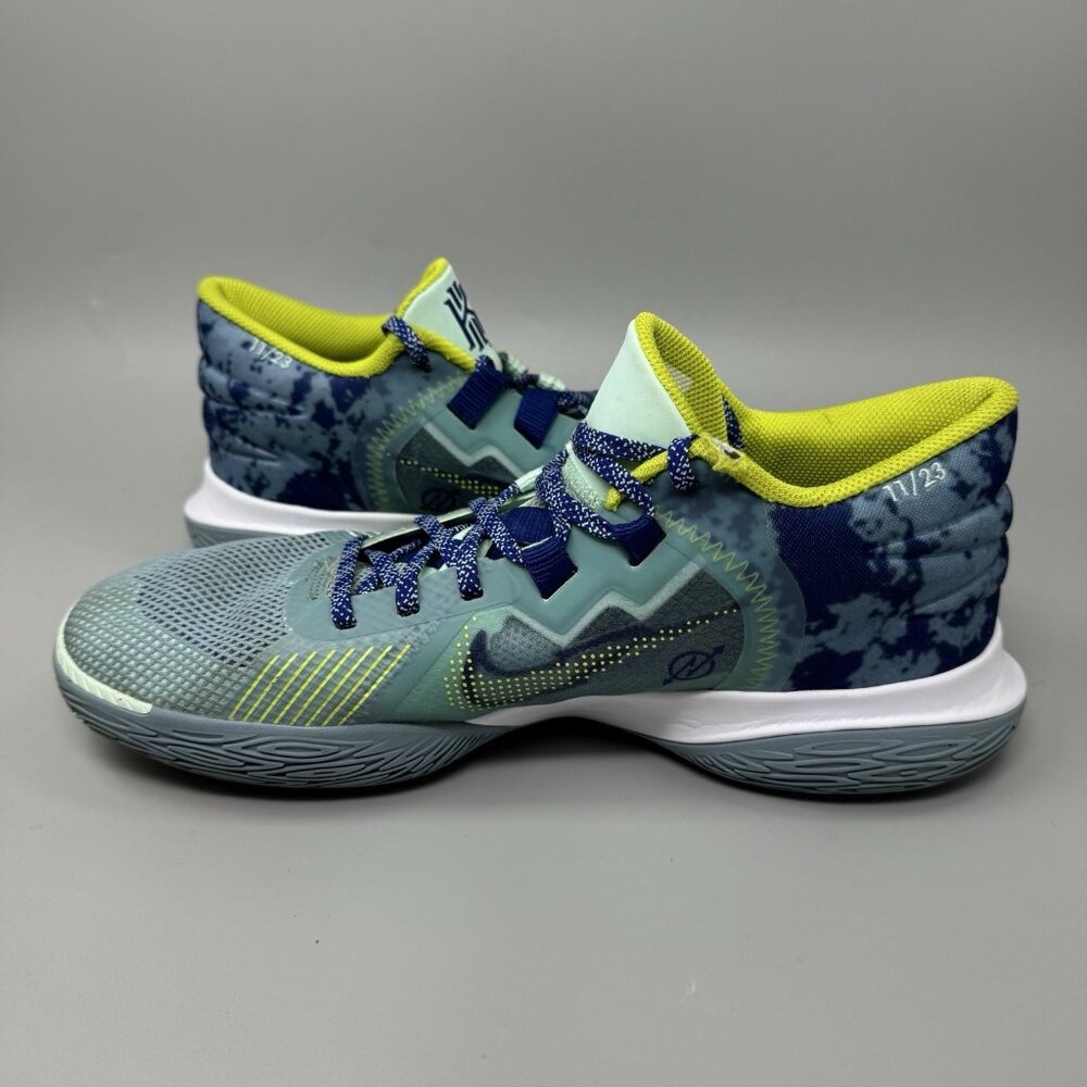 Nike Kyrie Flytrap 5 Mens Size 11.5 Blue Green White Basketball Shoes Sneakers - Picture 2 of 9